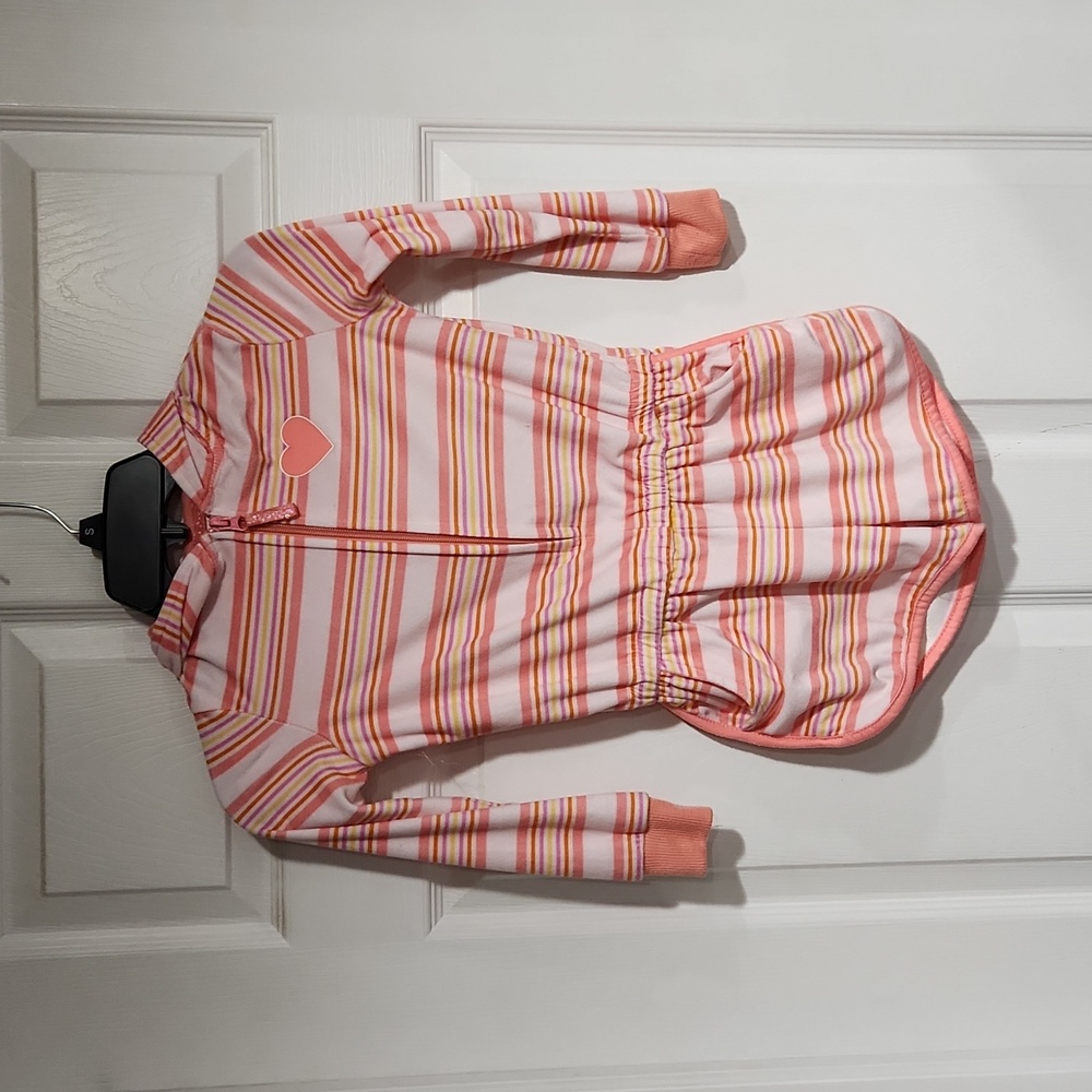 Toddler Girl Striped Romper Pajamas